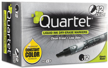 Quartet® EnduraGlide® Dry Erase Marker,  Black, Dozen