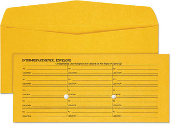 Quality Park™ Light Brown Fold Flap Kraft Trade Size Interoffice Envelope,  #11, 500/Box