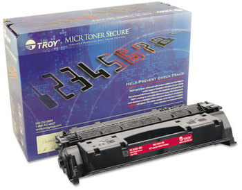 Troy® 0281550001, 0281551001 MICR Toner Secure™,  CF-280X, MICR High-Yield Toner Secure, 6800 Page-Yield, Black