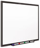 A Picture of product QRT-S534B Quartet® Classic Melamine Dry Erase Board,  48 x 36, White Surface, Black Frame