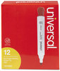 A Picture of product UNV-43652 Universal™ Dry Erase Marker Broad Chisel Tip, Red, Dozen