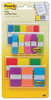 A Picture of product MMM-6835CF Post-it® Flags Portable Page in Dispenser, Assorted Primary, 20 Flags/Color, 100 Flags/Pack