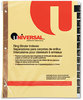 A Picture of product UNV-20823 Universal® Deluxe Preprinted Simulated Leather Tab Dividers with Gold Printing 12-Tab, Jan. to Dec., 11 x 8.5, Buff, 1 Set