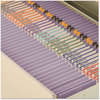 A Picture of product SMD-12410 Smead™ Reinforced Top Tab Colored File Folders Straight Tabs, Letter Size, 0.75" Expansion, Lavender, 100/Box