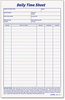 A Picture of product TOP-30041 TOPS™ Daily Time and Job Sheets,  8 1/2 x 5 1/2, 100/Pad, 2/Pack