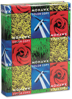 Mohawk Color Copy 98 Paper and Cover Stock,  98 Bright, 28lb, 8 1/2 x 11, Bright White, 500 Sheets