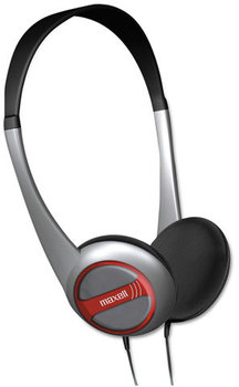 Maxell® HP-200 Stereo Headphones,  Silver