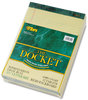 A Picture of product TOP-63400 TOPS™ Docket™ Ruled Perforated Pads,  8 1/2 x 11 3/4, Canary, 50 Sheets, Dozen