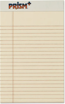 TOPS™ Prism™ + Colored Writing Pads,  5 x 8, Ivory, 50 Sheets, Dozen