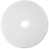A Picture of product MMM-08477 3M™ White Super Polish Floor Pads 4100 Low-Speed Polishing 13" Diameter, 5/Carton