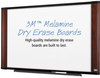A Picture of product MMM-M4836MY 3M Widescreen Dry Erase Board,  48 x 36, Mahogany Frame