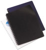A Picture of product SWI-2000711 Swingline™ GBC® Leather-Look Presentation Covers for Binding Systems,  11-1/4 x 8-3/4, Navy, 100 Sets/Box