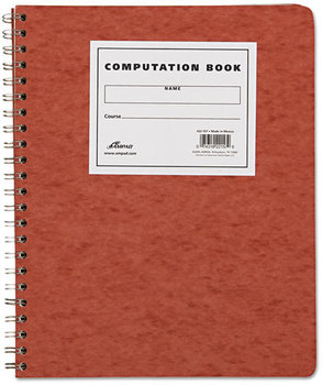 Ampad® Computation Book,  Quadrille Rule, 11 3/4 x 9-1/4, Antique Ivory, 76 Sheets