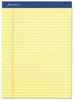 A Picture of product TOP-20220 Ampad® Perforated Writing Pads,  8 1/2" x 11 3/4", Canary, 50 Sheets, Dozen