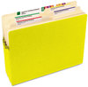 A Picture of product SMD-73233 Smead™ Colored File Pockets 3.5" Expansion, Letter Size, Yellow