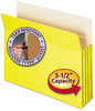 A Picture of product SMD-73233 Smead™ Colored File Pockets 3.5" Expansion, Letter Size, Yellow