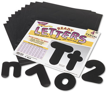 TREND® Ready Letters® Casual Combo Set,  Black, 4"h, 182/Set