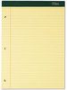 A Picture of product TOP-63387 TOPS™ Double Docket™ Ruled Pads,  8 1/2 x 11 3/4, Canary, 100 Sheets, 6 Pads/Pack