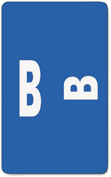 Smead™ AlphaZ® Color-Coded Second Letter Alphabetical Labels B, 1 x 1.63, Dark Blue, 10/Sheet, 10 Sheets/Pack