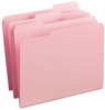 A Picture of product SMD-12634 Smead™ Reinforced Top Tab Colored File Folders 1/3-Cut Tabs: Assorted, Letter Size, 0.75" Expansion, Pink, 100/Box