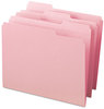 A Picture of product SMD-12634 Smead™ Reinforced Top Tab Colored File Folders 1/3-Cut Tabs: Assorted, Letter Size, 0.75" Expansion, Pink, 100/Box