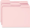 A Picture of product SMD-12634 Smead™ Reinforced Top Tab Colored File Folders 1/3-Cut Tabs: Assorted, Letter Size, 0.75" Expansion, Pink, 100/Box