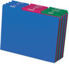 A Picture of product PFX-40144 Pendaflex® Poly Top Tab File Guides 1/3-Cut January to December, 8.5 x 11, Assorted Colors, 12/Set