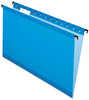 A Picture of product PFX-615315BLU Pendaflex® SureHook® Hanging Folders Legal Size, 1/5-Cut Tabs, Blue, 20/Box