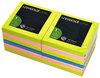 A Picture of product UNV-35617 Universal® Fan-Folded Self-Stick Pop-Up Note Pads 3" x Assorted Neon Colors, 100 Sheets/Pad, 12 Pads/Pack