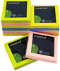 A Picture of product UNV-35617 Universal® Fan-Folded Self-Stick Pop-Up Note Pads 3" x Assorted Neon Colors, 100 Sheets/Pad, 12 Pads/Pack