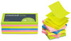 A Picture of product UNV-35617 Universal® Fan-Folded Self-Stick Pop-Up Note Pads 3" x Assorted Neon Colors, 100 Sheets/Pad, 12 Pads/Pack