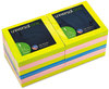 A Picture of product UNV-35617 Universal® Fan-Folded Self-Stick Pop-Up Note Pads 3" x Assorted Neon Colors, 100 Sheets/Pad, 12 Pads/Pack