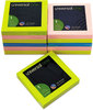 A Picture of product UNV-35617 Universal® Fan-Folded Self-Stick Pop-Up Note Pads 3" x Assorted Neon Colors, 100 Sheets/Pad, 12 Pads/Pack
