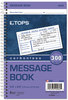 A Picture of product TOP-4006 TOPS™ Spiralbound Message Book,  2 5/6 x 5, Carbonless Duplicate, 300 Sets/Book