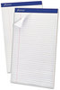 A Picture of product TOP-20330 Ampad® Perforated Writing Pads,  8 1/2 x 14, White, 50 Sheets, Dozen