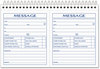 A Picture of product TOP-4008 TOPS™ Spiralbound Message Book,  2 3/4 x 5, Carbonless Duplicate, 600-Set Book