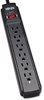 A Picture of product TRP-TLP606B Tripp Lite Protect It!™ Six-Outlet Surge Suppressor,  6 Outlets, 6 ft Cord, 790 Joules, Black