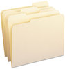 A Picture of product SMD-10334 Smead™ Reinforced Tab Manila File Folder Folders, 1/3-Cut Tabs: Assorted, Letter Size, 0.75" Expansion, 11-pt 100/Box
