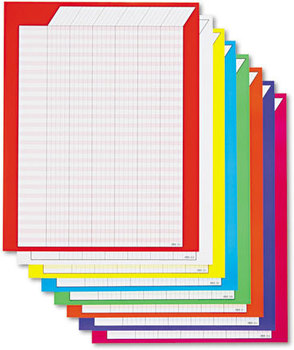 TREND® Jumbo Incentive Charts,  22w x 28h, 8 Assorted Colors, 8/Pack