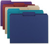 A Picture of product SMD-11948 Smead™ Colored File Folders 1/3-Cut Tabs: Assorted, Letter Size, 0.75" Expansion, Assorted: Gray/Maroon/Navy/Purple/Teal, 100/Box