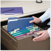 A Picture of product SMD-11948 Smead™ Colored File Folders 1/3-Cut Tabs: Assorted, Letter Size, 0.75" Expansion, Assorted: Gray/Maroon/Navy/Purple/Teal, 100/Box