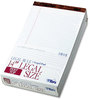 A Picture of product TOP-7573 TOPS™ The Legal Pad™ Ruled Perforated Pads,  8 1/2 x 14, White, 50 Sheets, Dozen