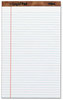 A Picture of product TOP-7573 TOPS™ The Legal Pad™ Ruled Perforated Pads,  8 1/2 x 14, White, 50 Sheets, Dozen