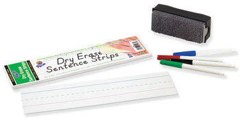 Pacon® Dry Erase Sentence Strips,  12 x 3, White, 30 per Pack