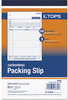 A Picture of product TOP-46639 TOPS™ Packing Slip Book,  5 1/2 x 7 7/8, Three-Part Carbonless, 50 Sets/Book