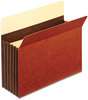 A Picture of product PFX-C1534GHD Pendaflex® Heavy-Duty File Pockets,  Straight Cut, 5 1/4" Expansion, Letter, Redrope, 10/Box