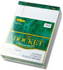 A Picture of product TOP-63410 TOPS™ Docket™ Ruled Perforated Pads,  8 1/2 x 11 3/4, White, 50 Sheets, Dozen