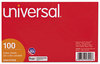 A Picture of product UNV-47230 Universal® Recycled Index Strong 2 Pt. Stock Cards Ruled 4 x 6, White, 100/Pack