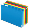 A Picture of product PFX-4153X2ASST Pendaflex® Extra Capacity Reinforced Hanging File Folders with Box Bottom 2" Legal Size, 1/5-Cut Tabs, Assorted Colors,25/BX