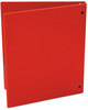 A Picture of product UNV-30403 Universal® Economy Non-View Round Ring Binder 3 Rings, 0.5" Capacity, 11 x 8.5, Red